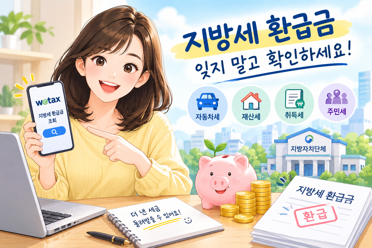지방세 환급금 조회 방법|자동차세·재산세 더 냈다면 꼭 확인하세요